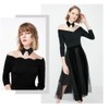 Gracelife Unique Style False Collar Peter Pan Blouse Detachable Choker