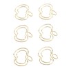 100pcs Fruit Paper Clips Cute Bookmark Pare Clips Portable Funny