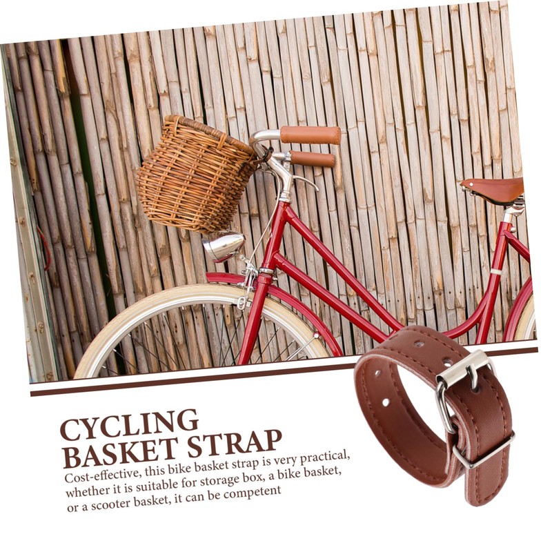 GANAZONO 1 Pair of Bike Basket Strap Front Handlebar Storage