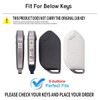 OVIOBOER for Kia Key Fob Cover with Keychain Black Soft