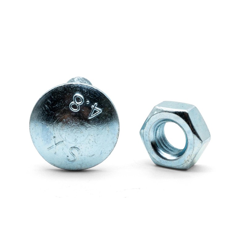 Hippo Hardware M10 (10mm X 60mm) Carriage Cup Square Bolts