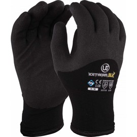 UCi ICETHERM-BLK Thermal Insulated 3/4 HPT Coated Cold Work Gloves Winter Freezer (8 / Medium)