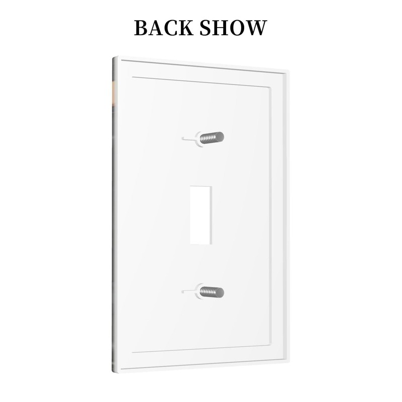 LuHuoLu Decorative Light Switch Cover Plate Retro Coffee Cup Bean