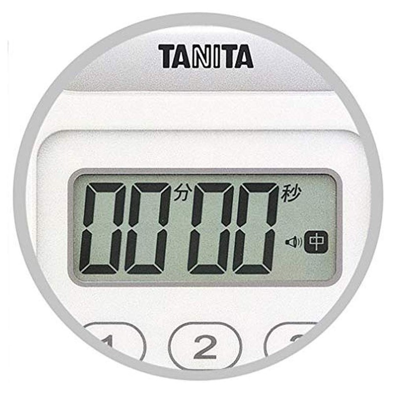 タニタ キッチン 勉強 学習 タイマー 防水 マグネット付き 100分 ホワイト TD-378