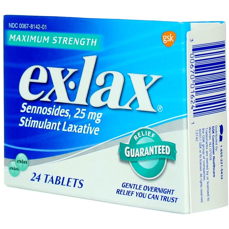 Ex-Lax Max Relief Pills Size 24s Ex-Lax Maximum Strength Laxative
