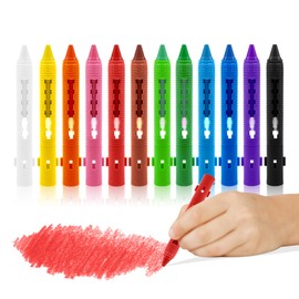 FVANTIME 12pcs NonToxic Bath Crayons for Toddlers & Kids Bath Toy Washable Bathtub Drawing Crayons Activity Toys Enjoy Bathtime, Perfect for Shower Gift