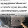 GXARTS 1pc Engine Splash Guard Under Car Shield Cover Board