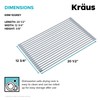 Kraus Multipurpose Over-Sink Roll-Up Dish Drying Rack, Colander and Trivet