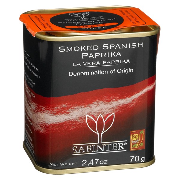 Safinter Smoked Spanish Paprika Sweet, 2.47 Ounce Tin (Pack of 4)