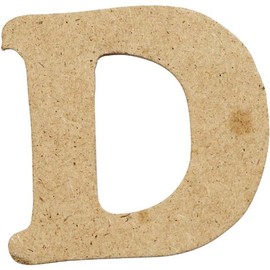 Creativ 10-Piece 4 cm Letter MDF D