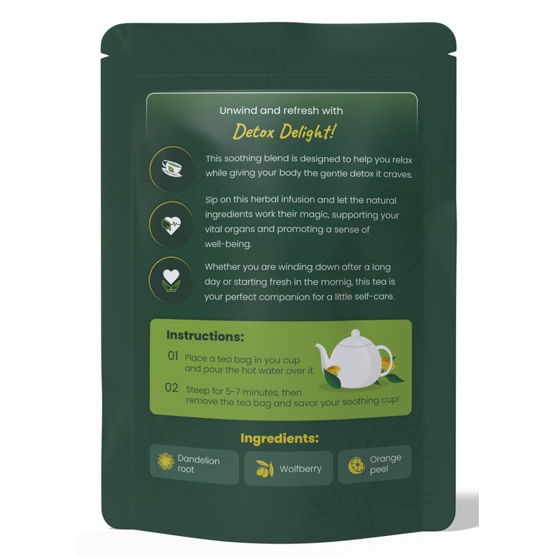 Dandelion Wolfberry Tea – Liver Cleanse, Detox & Repair, Kidney