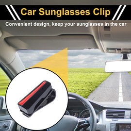 REPAIROCK Auto Sonnenbrillen Clip Universal Sonnenblende Brillenhalter Clip ABS Rot 70x30mm 1 Stück