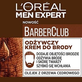 L'Oréal Paris Men Expert Barber Club Refreshing Chin Cream Add Volume, Nutrition, Quick Absorption, 50 ml
