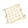 Partuto Yellow Nylon Rubber 6 Hook Luggage Cargo Flexible Net