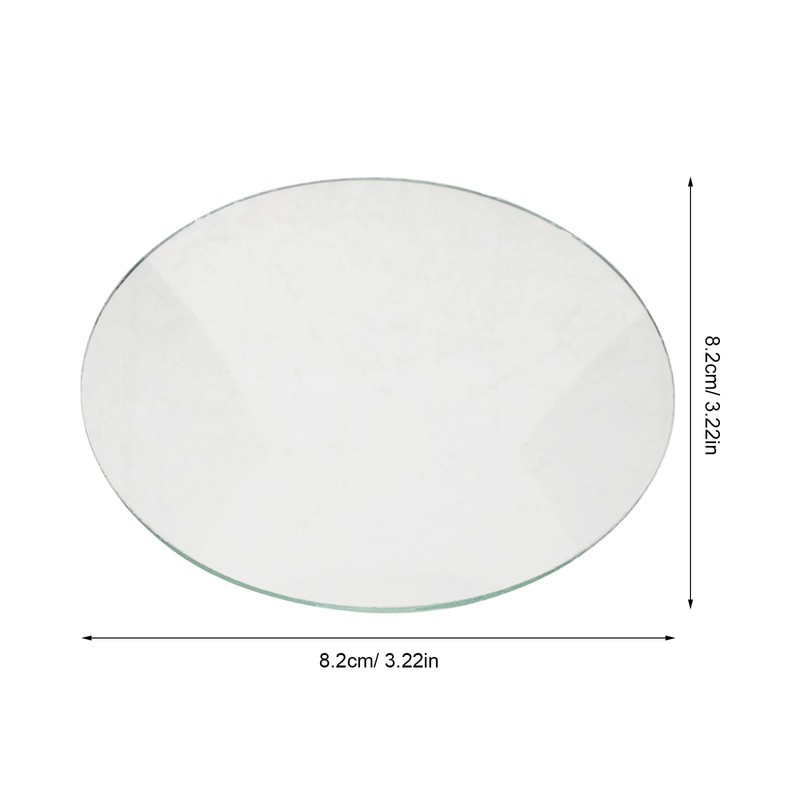 TOMETURE Convex Clock Glass Replacement: 8.2cm/3.2 Inch Round Transparent Dome