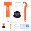 Tile Leveling System Kit,300pcs Reusable 1/16" Tile Leveler Spacers+1500pcs Cross-shaped