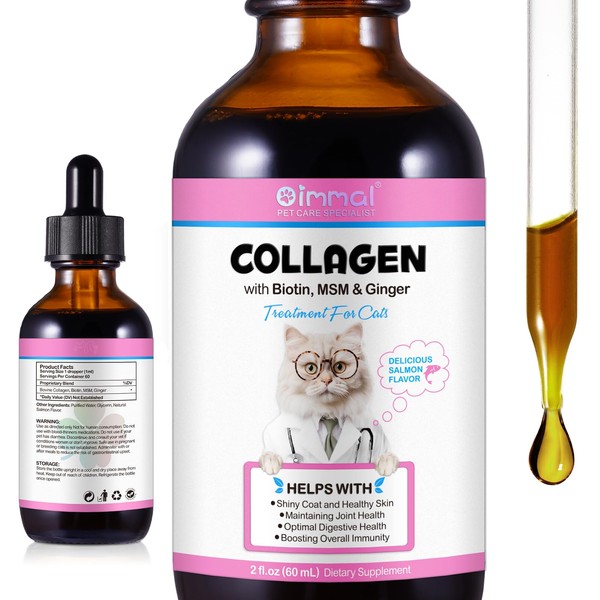 Liquid Collagen for Cats Skin and Coat Supplement for Cats