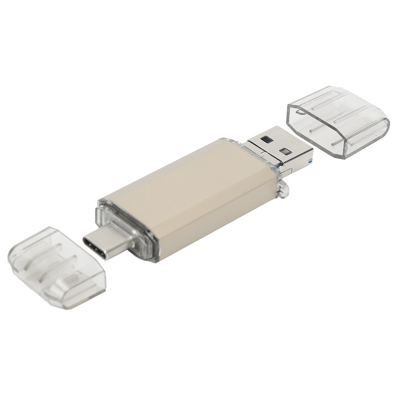 USB 3.0 U Disk Golden Aluminum Alloy ThreeInOne High Speed
