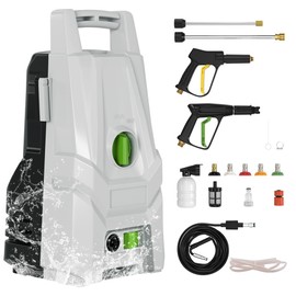 VIPIH 1400W Portable Electric High-Pressure Washer 3200PSI Max 1.8GPM Power Washer