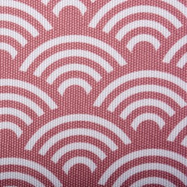 DII Contenedor de Almacenamiento de Tela Plegable de Lado Duro para guardería, oficinas y organización del hogar, (11 x 11 x 11 Pulgadas) - Waves Rose