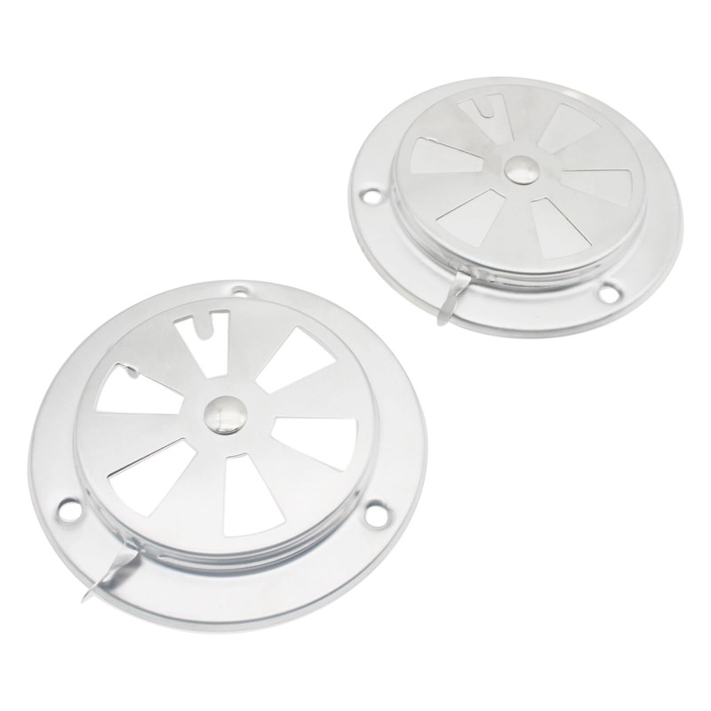 OZXNO 2 Pcs BBQ Smoker Air Vent Set Stainless Steel