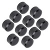 10PCS Motorcycle Head Bolt Cover Black Flat CNC Aluminum Engine