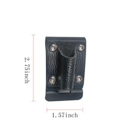 QIAOTLB Leather Eyeglasses Belt Holder for Men and Women - Sunglasses and Pen Accessory