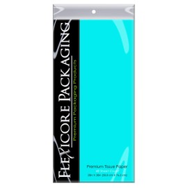Flexicore Packaging Azure Gift Wrap Tissue Paper Size: 20 Inch X 30 Inch | Count: 48 Sheets | Color: Azure