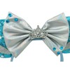 WW-WONDERFULWORLD Shiny Mouse Ears Headbands With Grey Bows & Crown