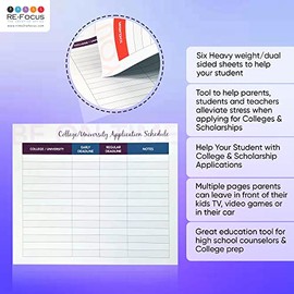 College/University & Scholarship Timeline/Organizer/Planner by RE-Focus The Creative Office
