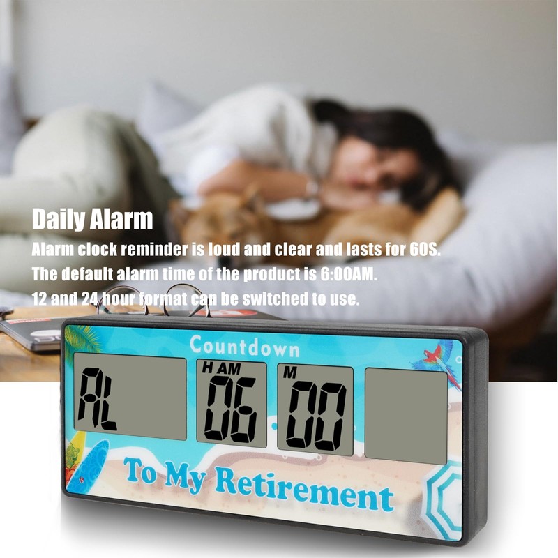 Jayron Reusable and Magnet Countdown Timer 9999 Days Digital Alarm