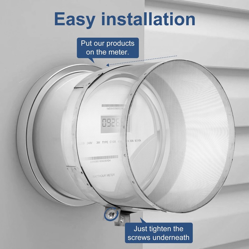 Smart Meter Cover,Electric Meter Cover Shield Made with Faraday Cage