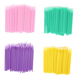 Micro Aplicador Desechable, 400 Brochas de Micro Aplicador Flexibles, Suministros de Micro Varitas para Aplicación de Delineador de Ojos de Maquillaje, Varita de Delineador de Ojos para Extensiones de