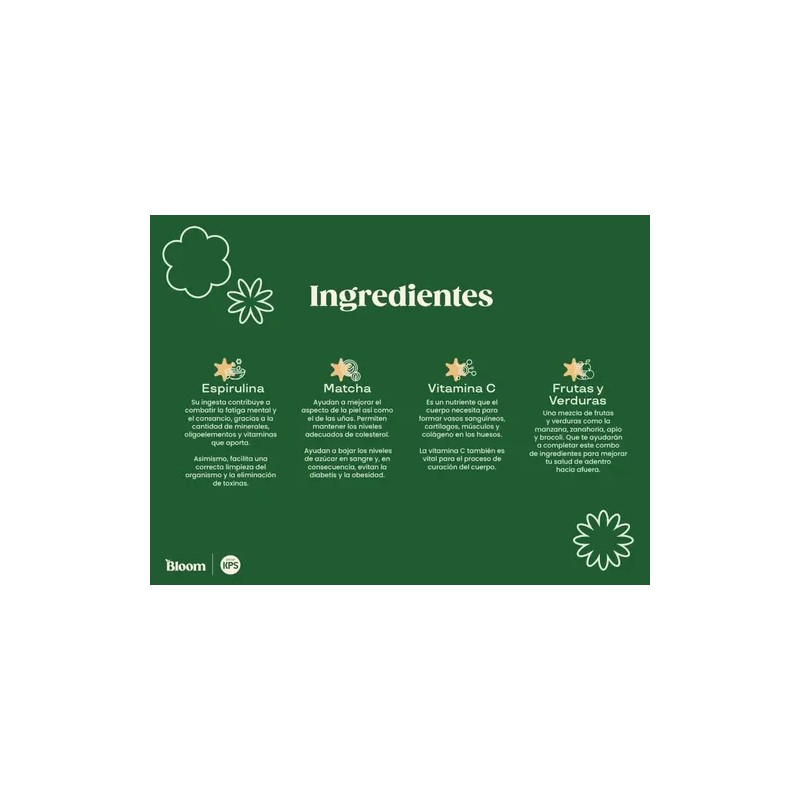 Bloom Greens Variety Pack Con Fibra Y Probióticos 15 Sachets