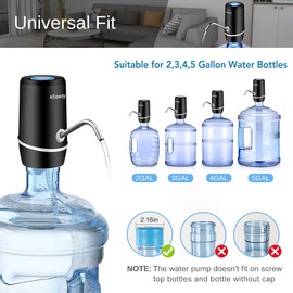 eSeedy Water Pump for 5 Gallon Bottle, USB Charging Automatic Water Dispenser