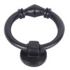 Skandh Iron Antique Design Round Ring Door Knocker (Black Powder