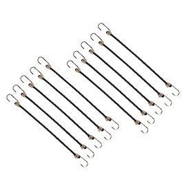 Keeper - 18” Bungee Cord - UV and Weather-Resistant, 10 Pack