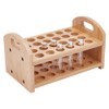 OLYCRAFT Rollerball Perfume Organizer 24 Spaces Wooden Perfume Storage Holder