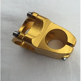 Aluminium BMX bike stem, stem 31.8 mm x 40 mm (1 1/8 inches) bike handlebar stem, Gold