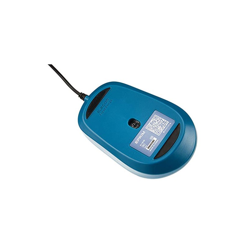 Elecom M-Y8UBBU Blue LED Mouse EPRIM Wired 3 Buttons Blue