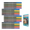 Doms 20 x 0.7mm Debok BLUE Fine Tip Ballpoint Pens