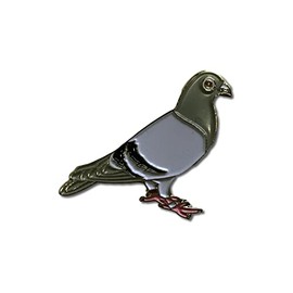 GBJUK Racing Pigeon Bird Enamel Pin Lapel Badge with Butterfly Clasp Back
