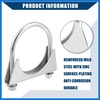 VekAuto Round U Bolt Muffler Exhaust Clamps for Car /