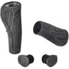 Herrmans Unisex Line Handlebar Grips, Black, 125/90 mm