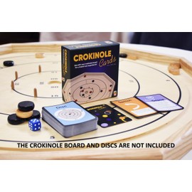 Crokinole Card Game - 2 in 1 - Solitaire and Elimination