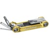 Topeak Unisex's Mini 9 Pro Multi Tool, Yellow/Silver, 7.6 x