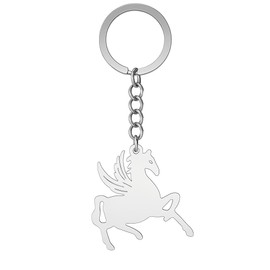 DONWOIE Horse Keychain with Wings, Minimalist and Dreamy Gift for Cute Accessory Lovers,Women,Girls
