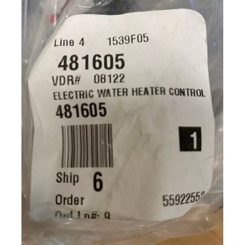 CAMCO ELECTRIC WATER HEATER CONTROL 481605