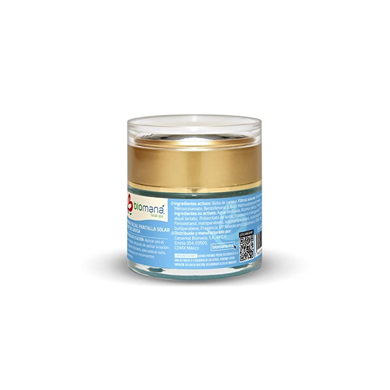 Bloqueador Solar para cutis graso 50g FPS 90 con Baba