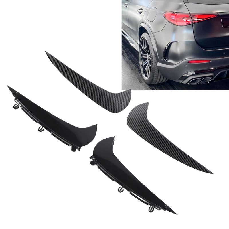 1 Pair Rear Bumper Spoiler Air Vent Cover Left Right